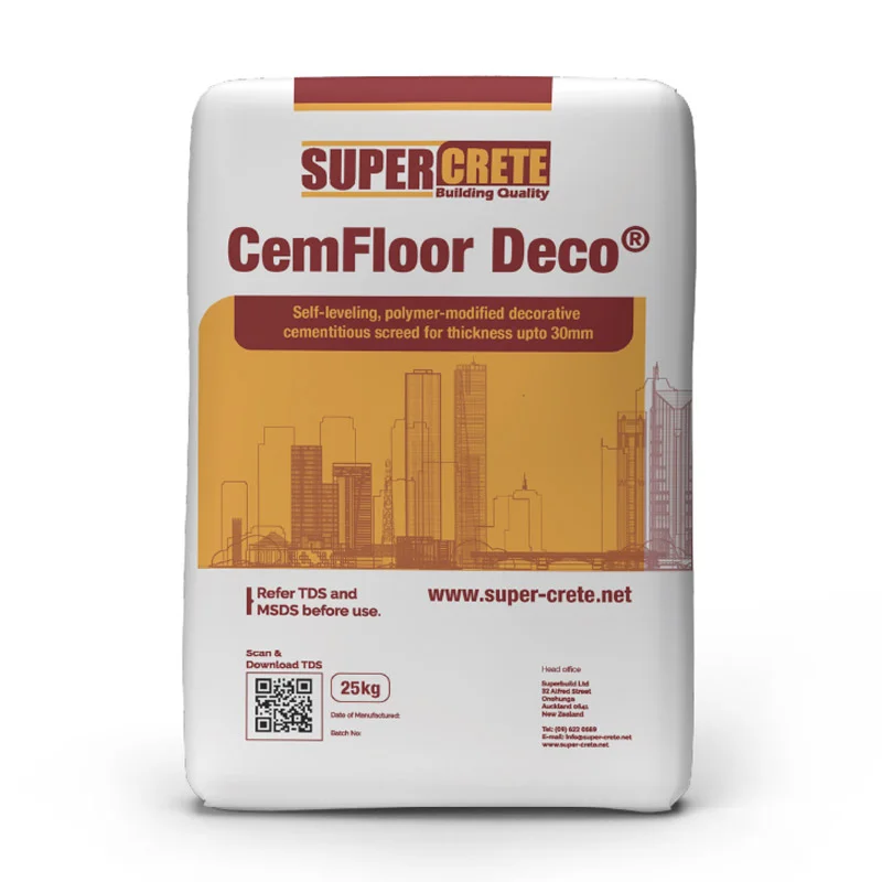 SUPER-CRETE CemFloor Deco decorative cementitious floor topping