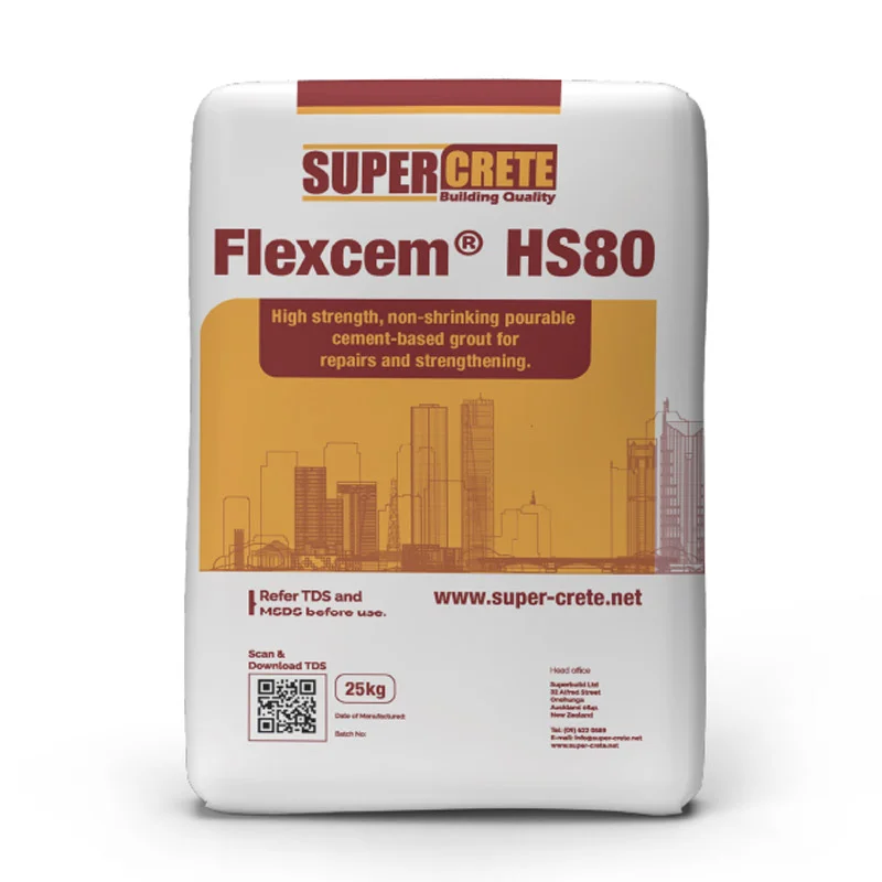 SUPER-CRETE Flexcem HS80 precision cementitious grout